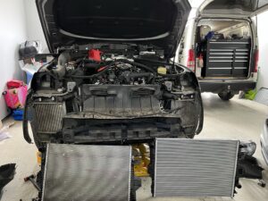 Engine air cooling system repairs